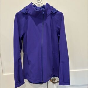 Athleta Glacier Softshell Jacket Women’s Large Noble Blue excellent condition